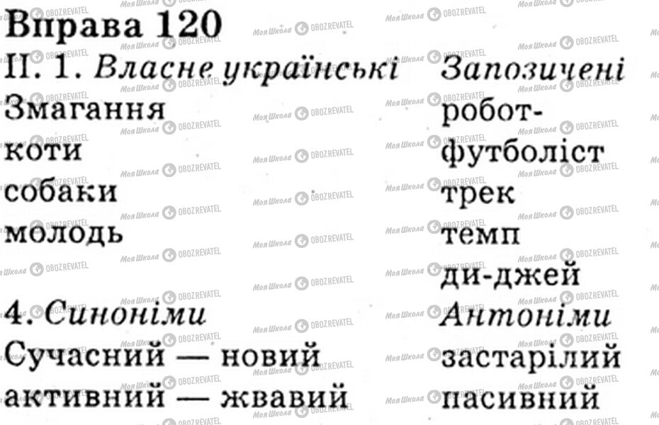 ГДЗ Укр мова 6 класс страница Bnp.120