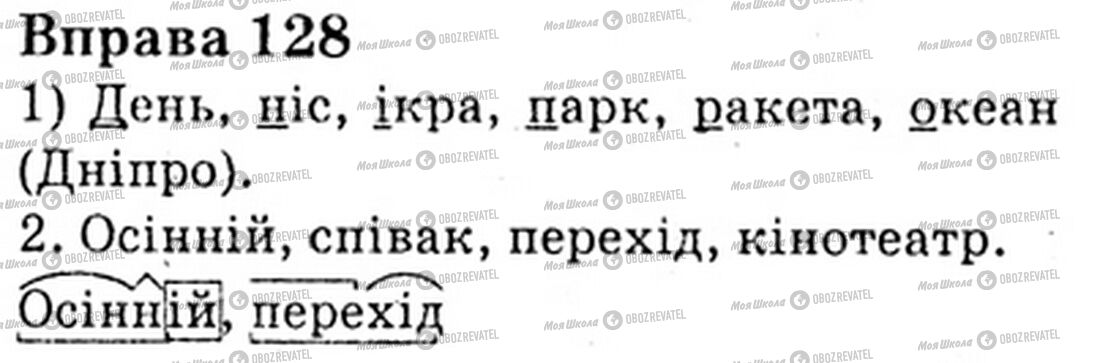 ГДЗ Українська мова 6 клас сторінка Bnp.128