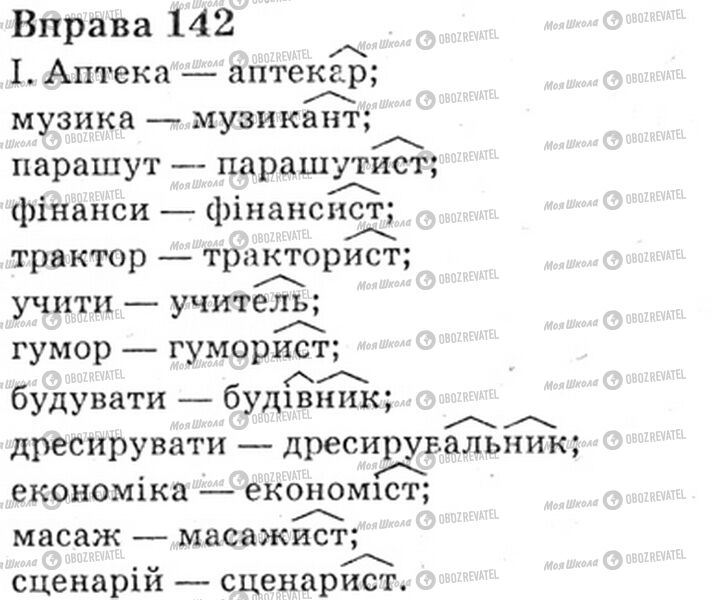 ГДЗ Укр мова 6 класс страница Bnp.142
