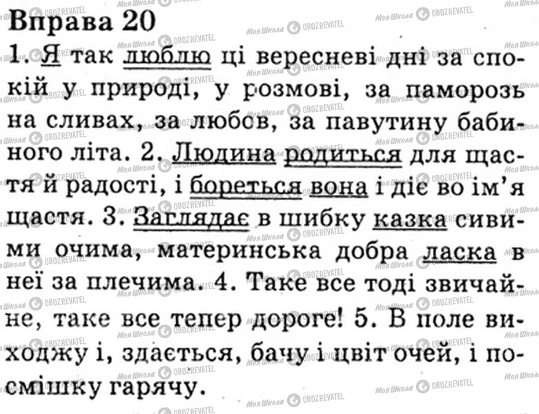ГДЗ Українська мова 6 клас сторінка Bnp.20