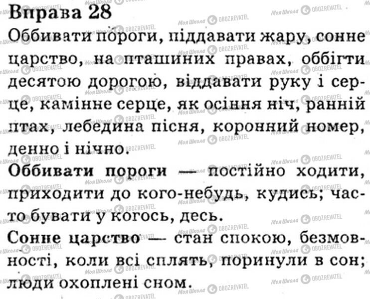 ГДЗ Українська мова 6 клас сторінка Bnp.28