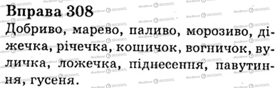 ГДЗ Українська мова 6 клас сторінка Bnp.308