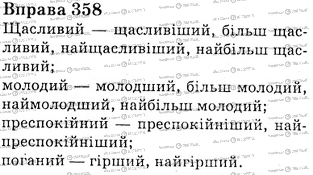 ГДЗ Українська мова 6 клас сторінка Bnp.358