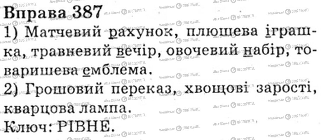 ГДЗ Укр мова 6 класс страница Bnp.387