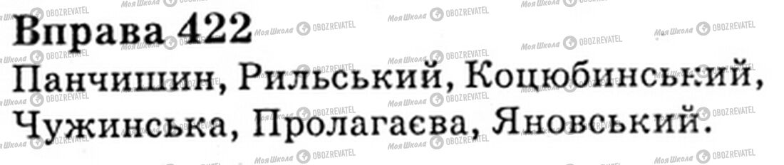 ГДЗ Українська мова 6 клас сторінка Bnp.422