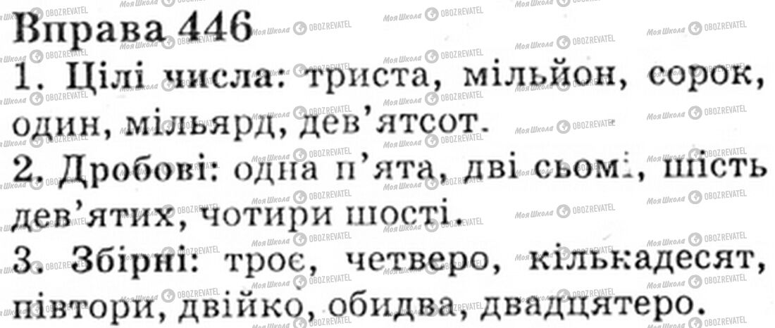 ГДЗ Укр мова 6 класс страница Bnp.446