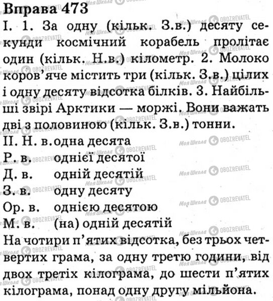 ГДЗ Українська мова 6 клас сторінка Bnp.473