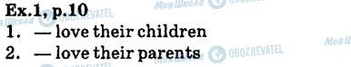 ГДЗ Англійська мова 6 клас сторінка ex.1,p10