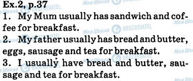 ГДЗ Англійська мова 6 клас сторінка ex.2,p37