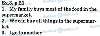 ГДЗ Англійська мова 6 клас сторінка ex.3,p21