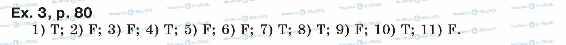 ГДЗ Англійська мова 7 клас сторінка ex.3.p.80