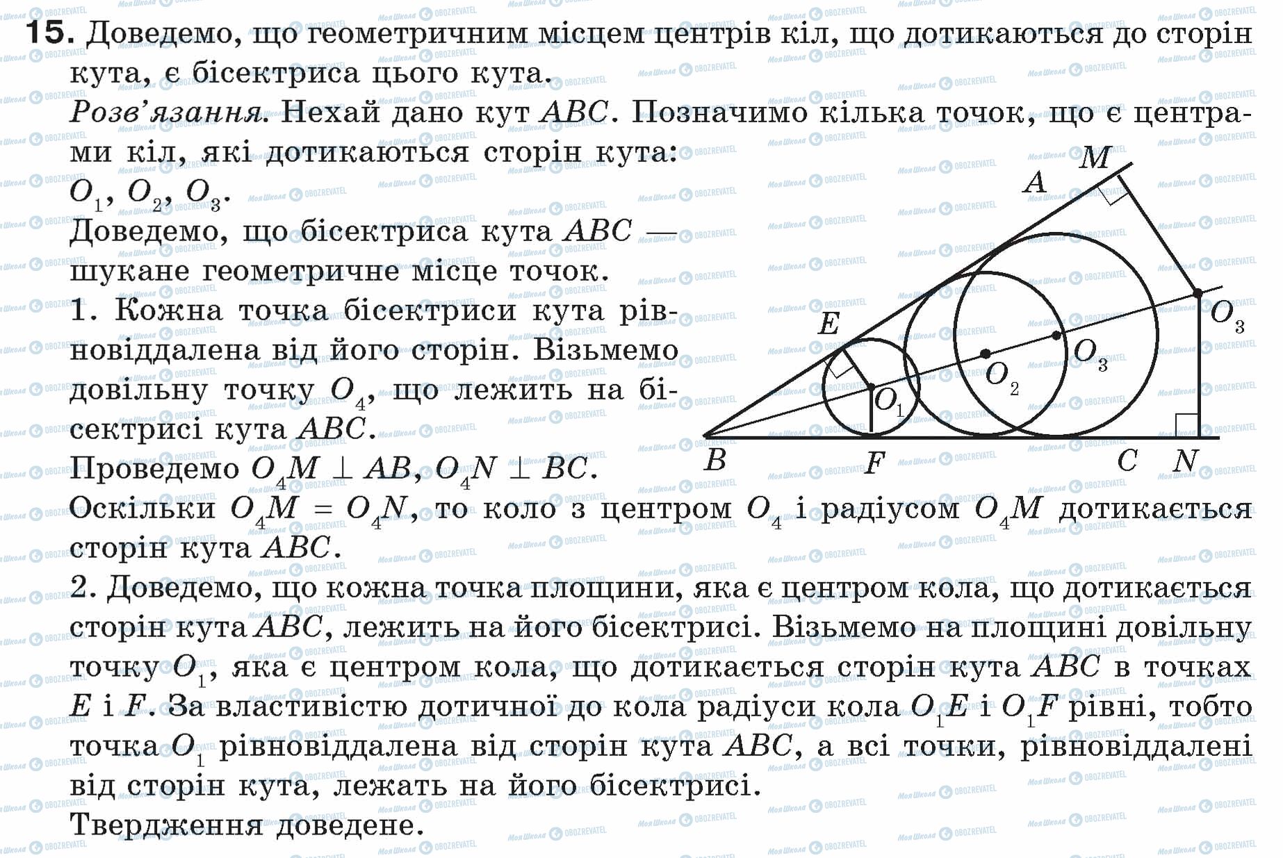 ГДЗ Геометрія 7 клас сторінка 15