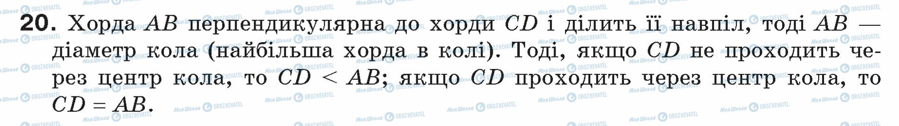 ГДЗ Геометрія 7 клас сторінка 20