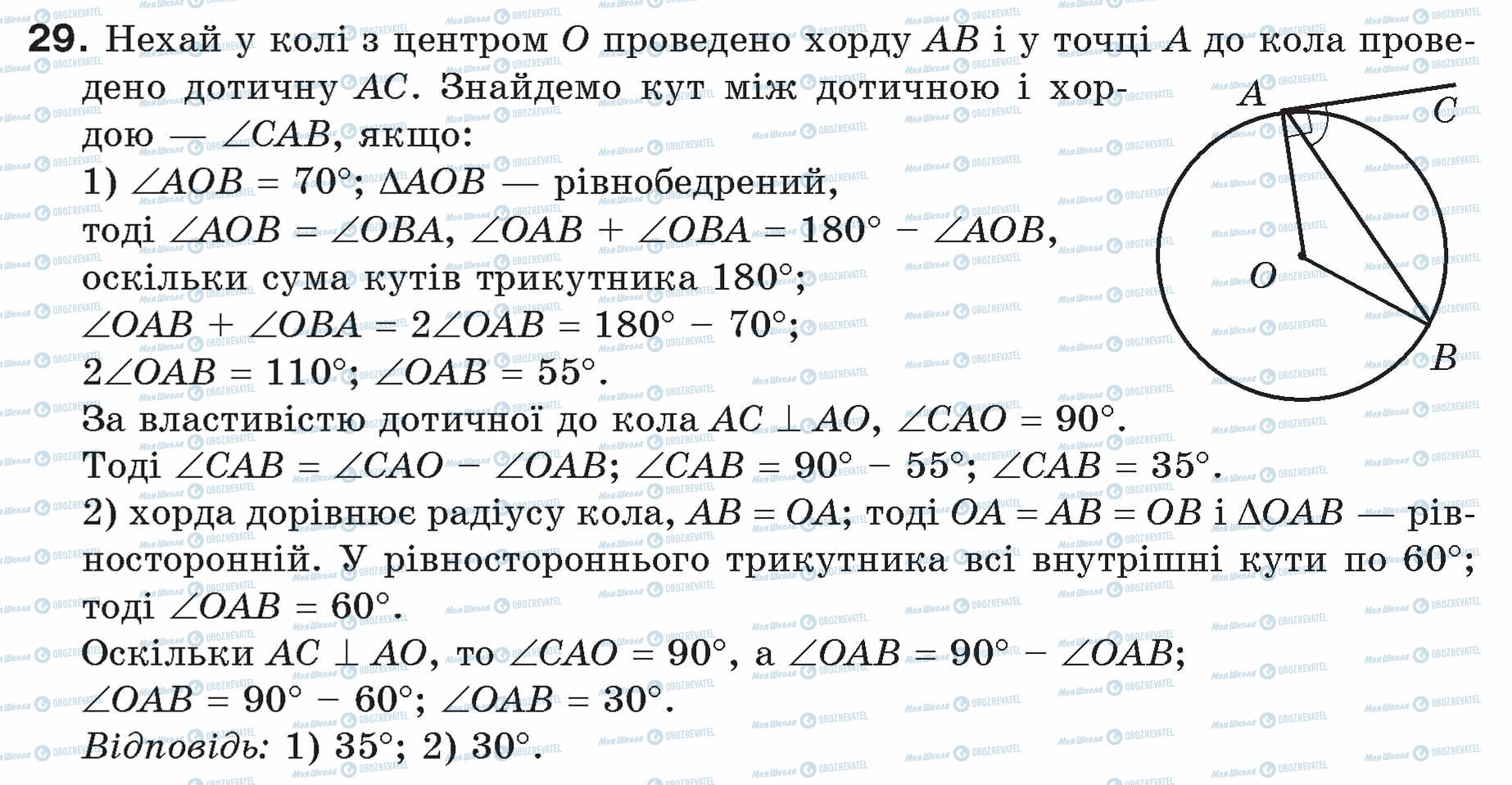 ГДЗ Геометрія 7 клас сторінка 29