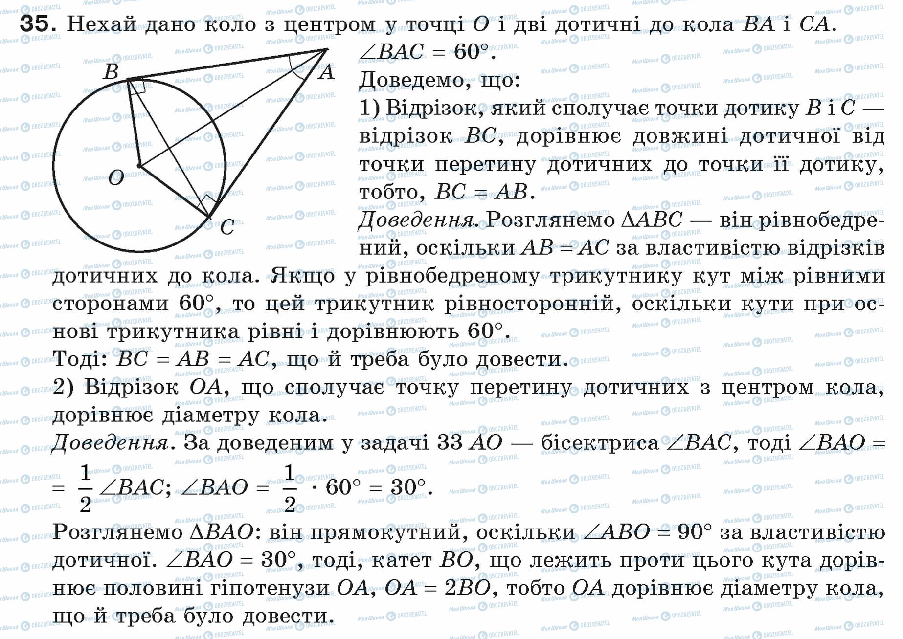 ГДЗ Геометрія 7 клас сторінка 35