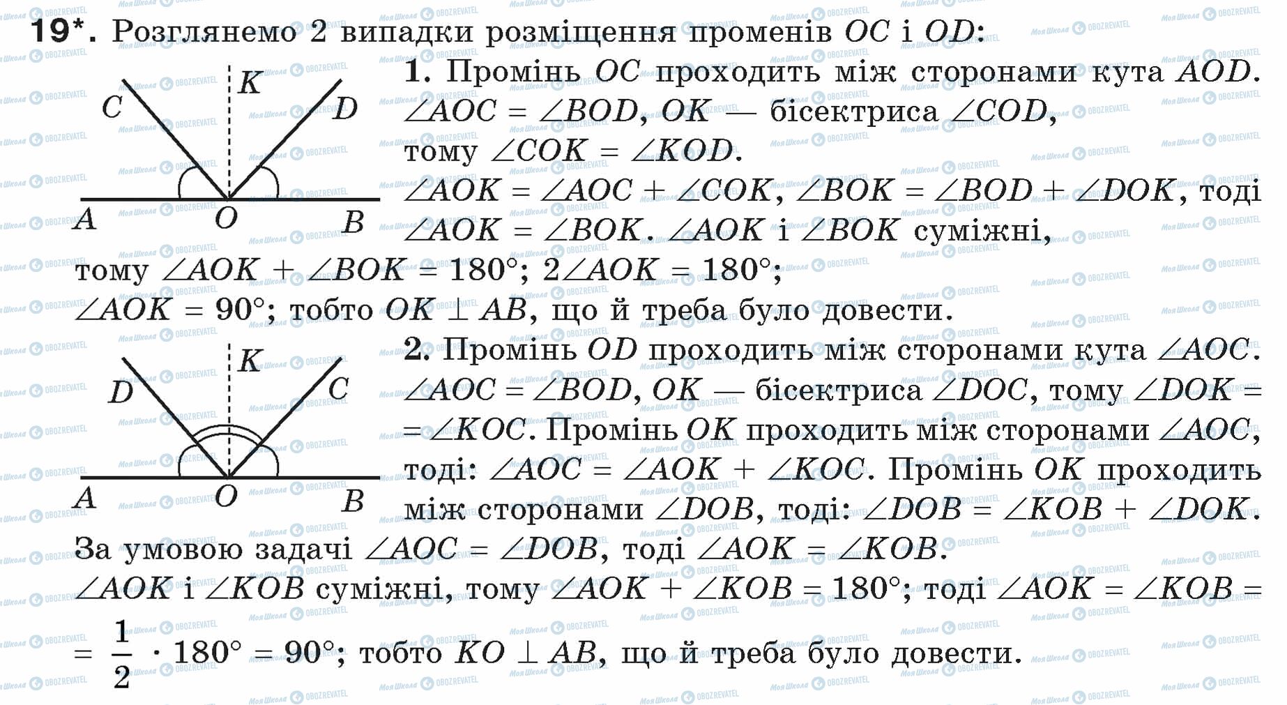 ГДЗ Геометрія 7 клас сторінка 19