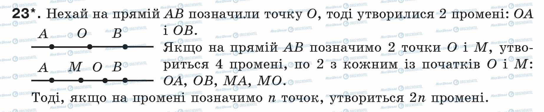 ГДЗ Геометрія 7 клас сторінка 23