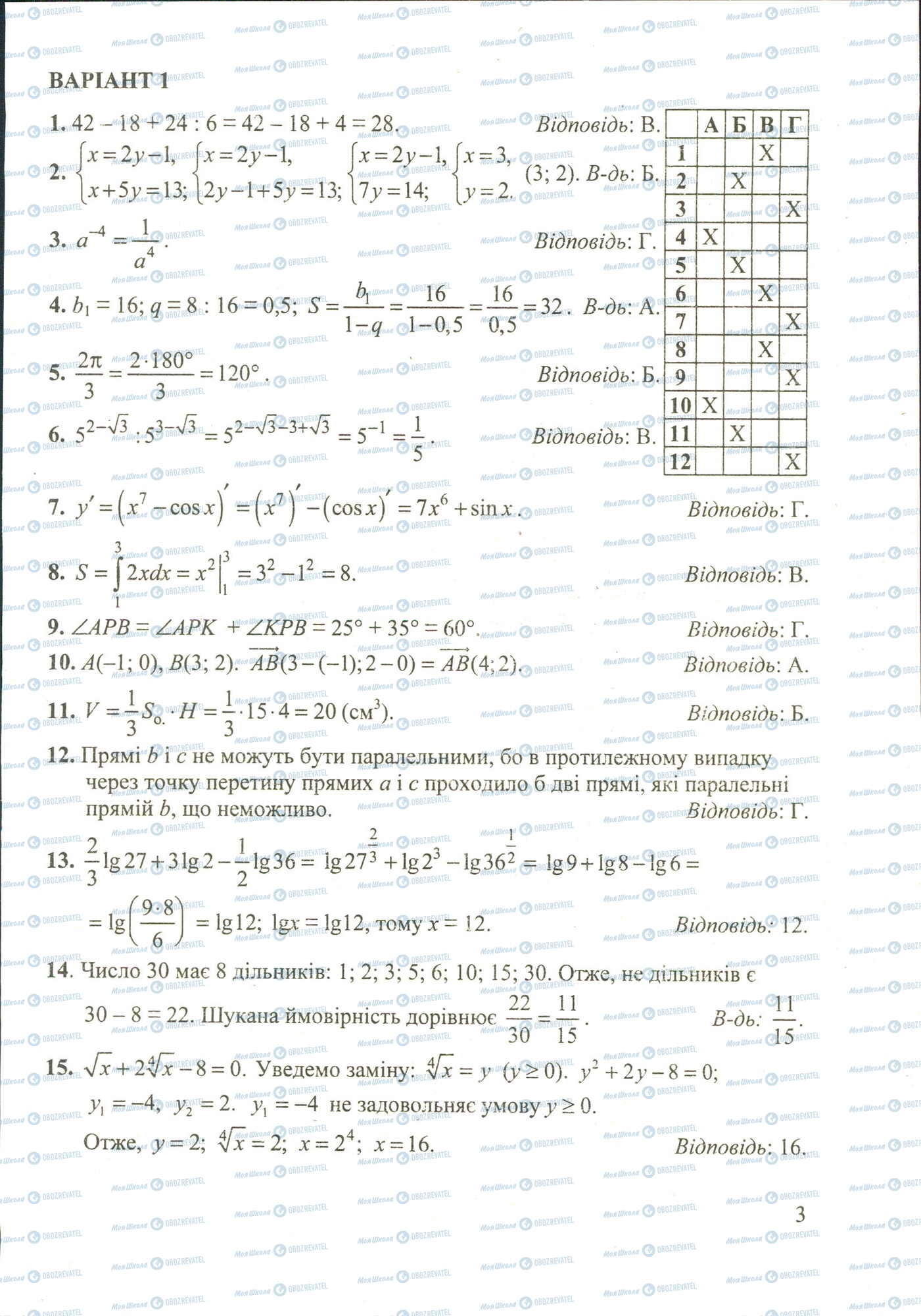 ДПА Математика 11 класс страница image0000001A