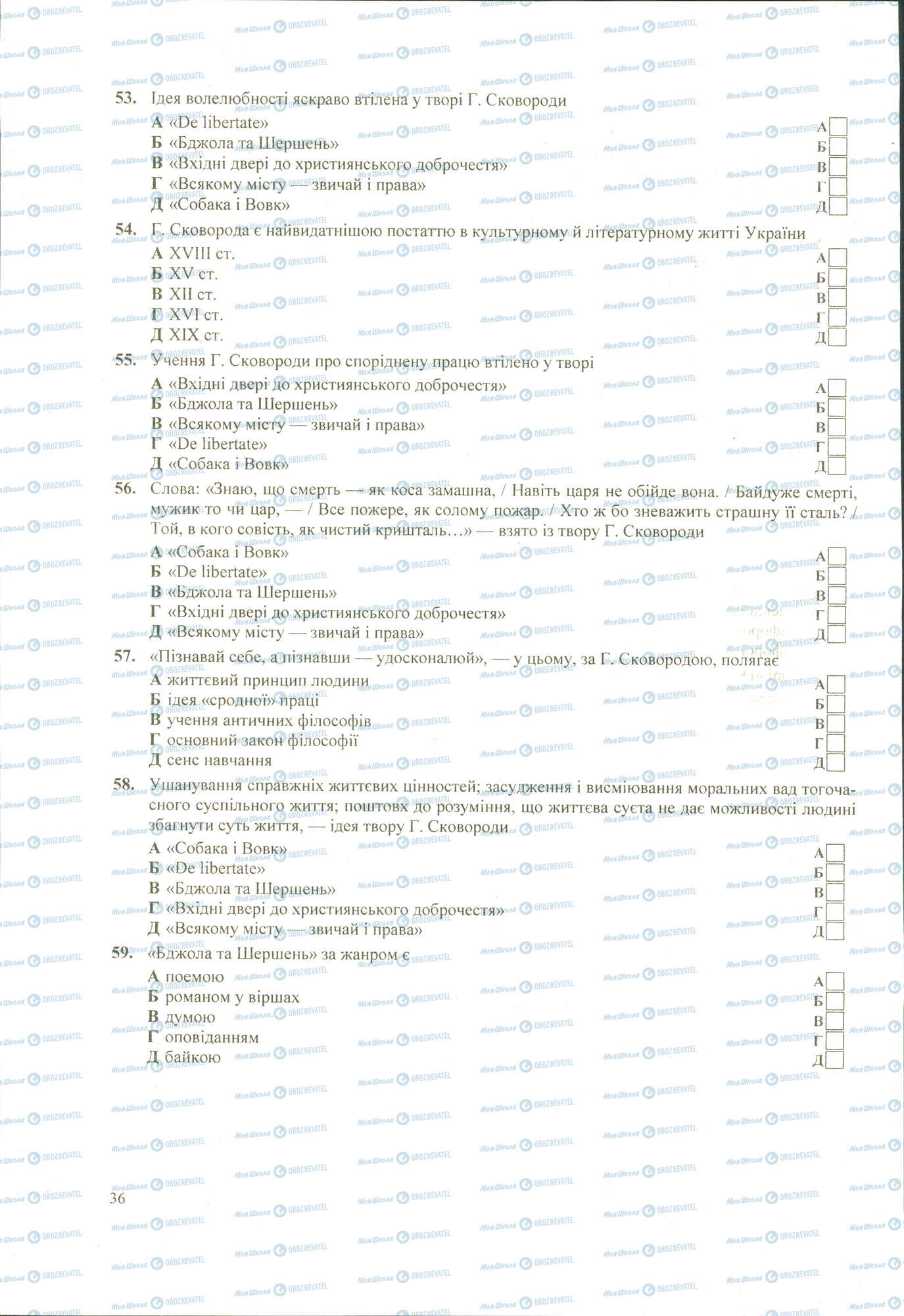 ЗНО Українська література 11 клас сторінка 53-59