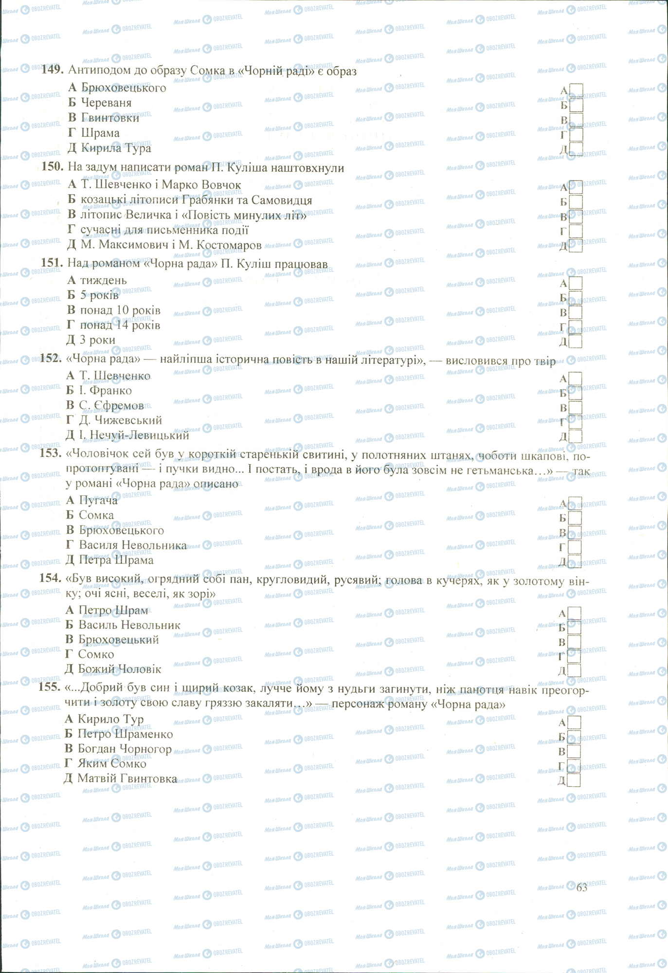 ЗНО Українська література 11 клас сторінка 149-155