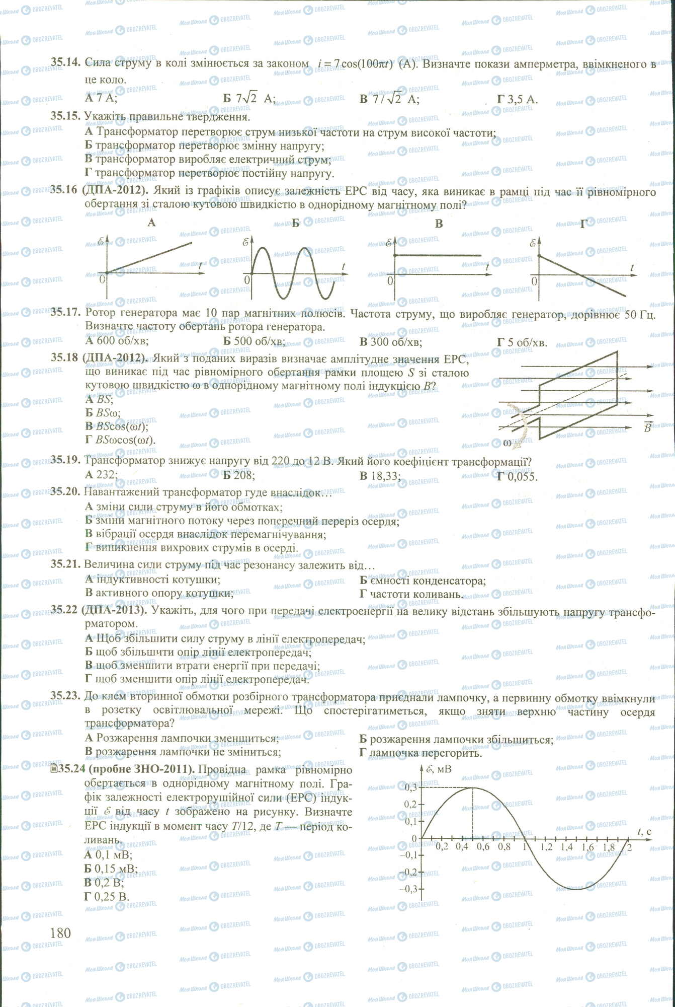 ЗНО Физика 11 класс страница 14-34