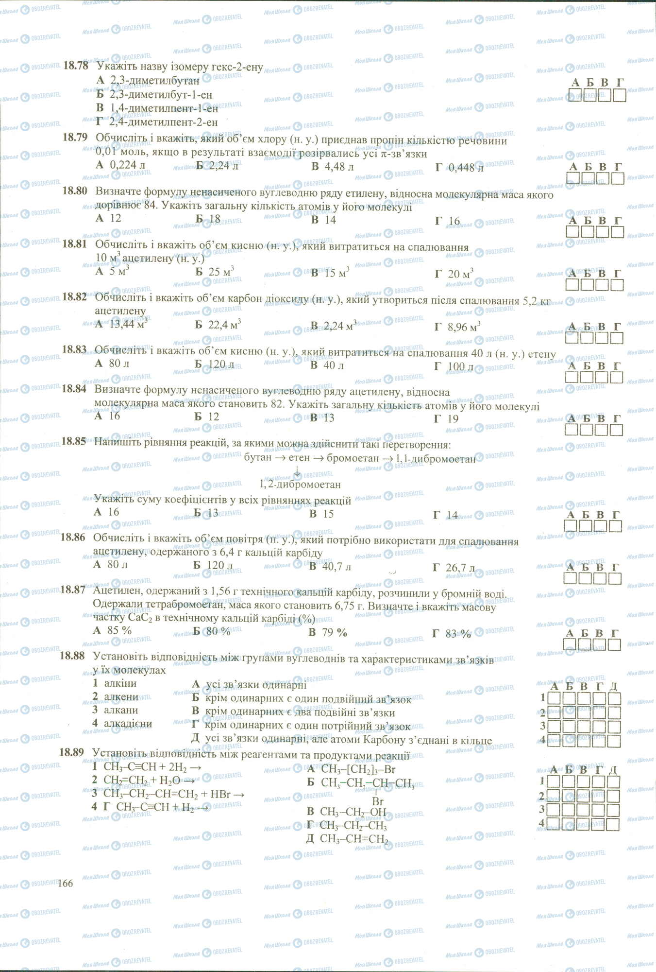ЗНО Хімія 11 клас сторінка 78-89