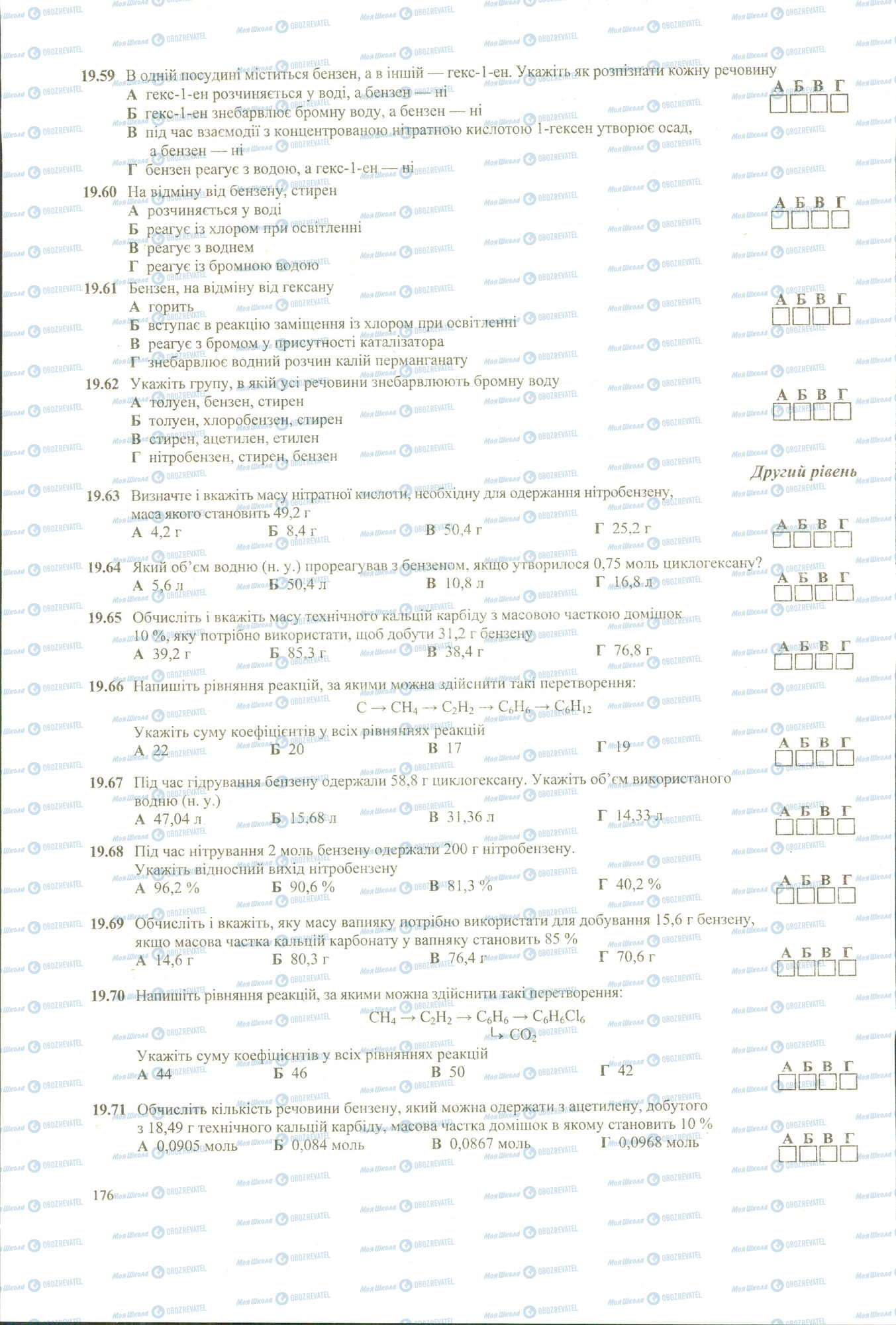 ЗНО Химия 11 класс страница 59-71