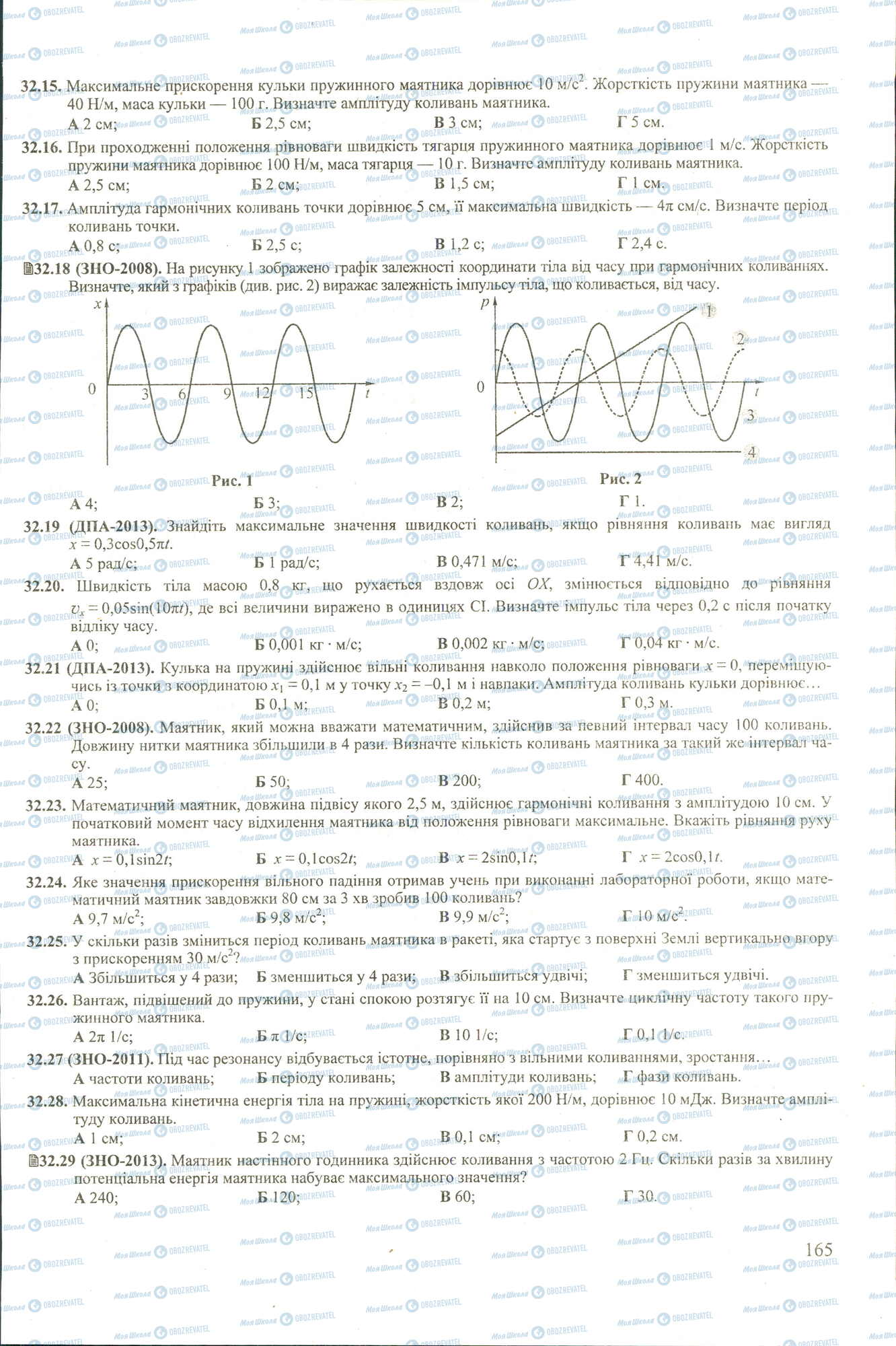 ЗНО Фізика 11 клас сторінка 15-29