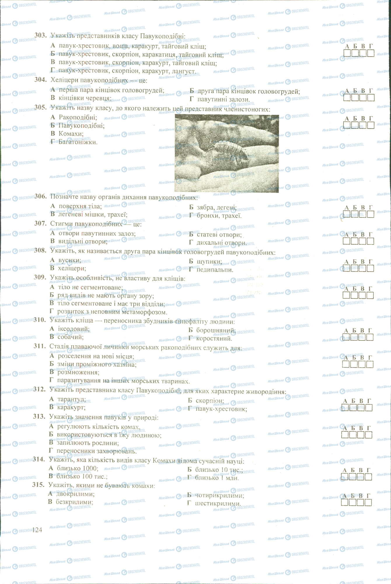 ЗНО Біологія 11 клас сторінка 303-315