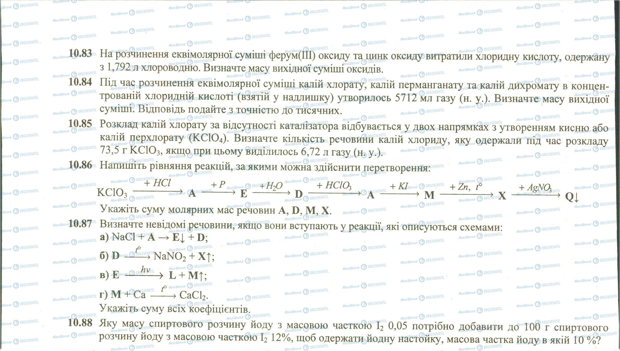 ЗНО Химия 11 класс страница 83-88