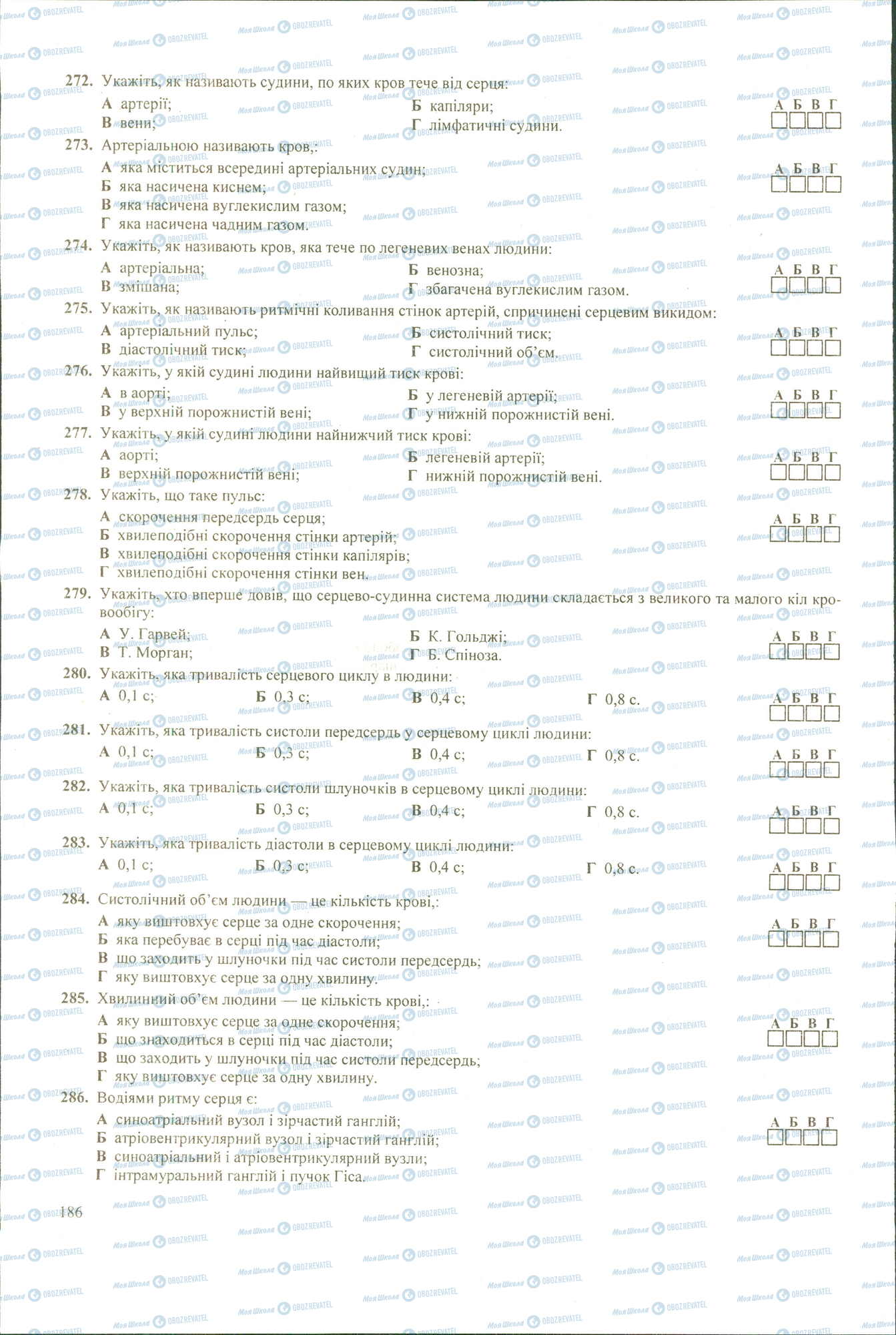 ЗНО Биология 11 класс страница 272-286