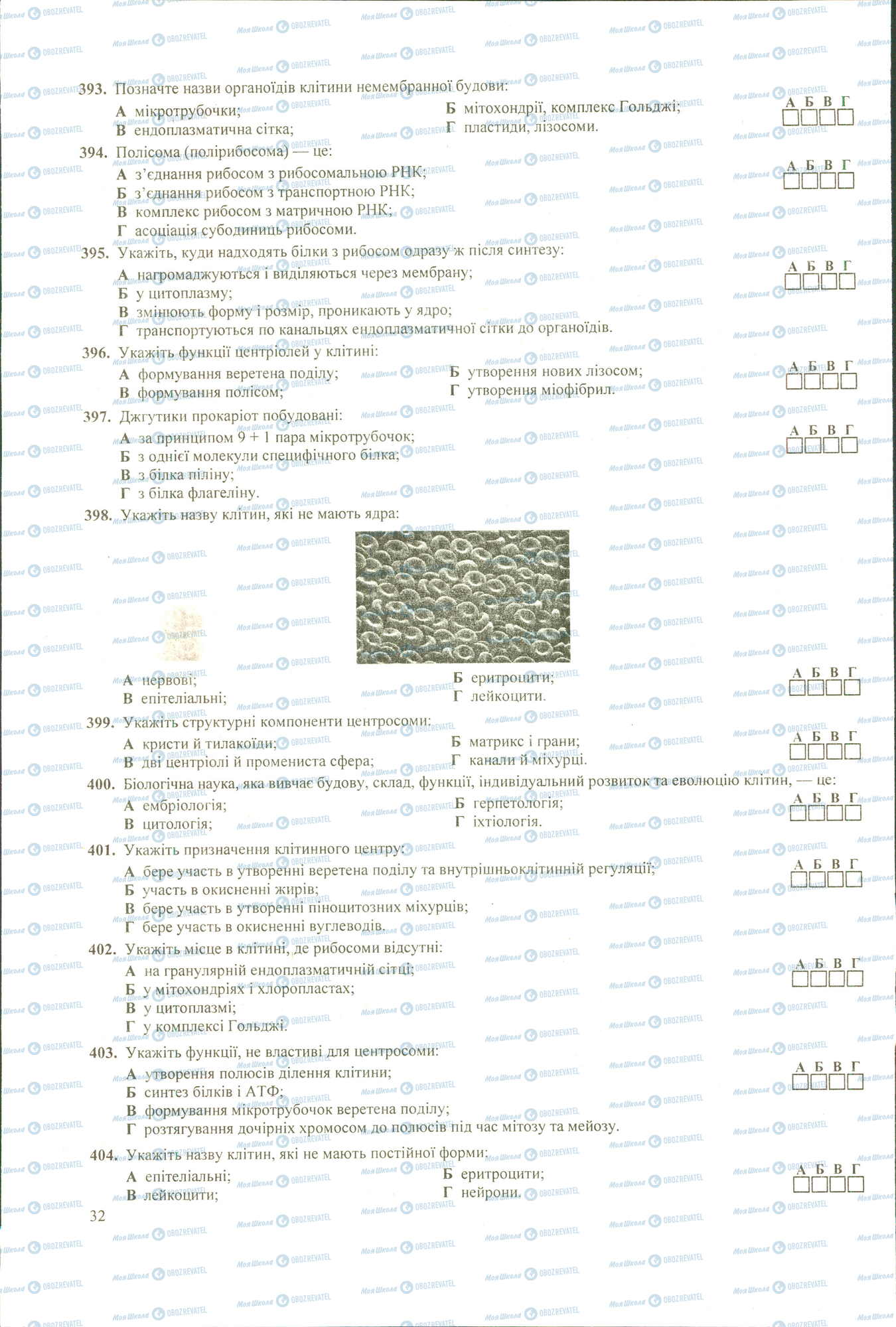 ЗНО Біологія 11 клас сторінка 393-404