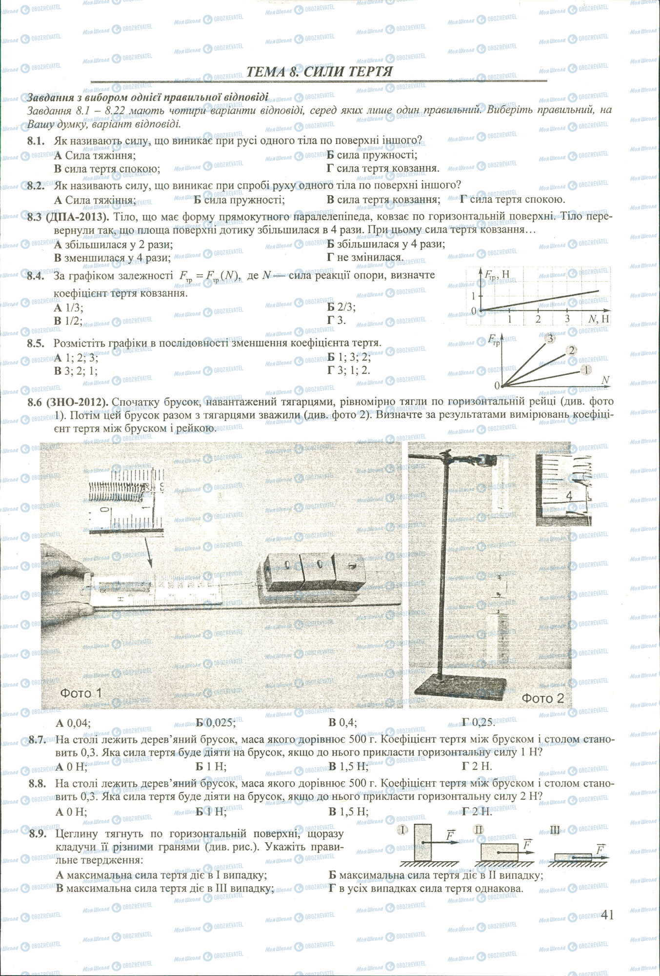 ЗНО Физика 11 класс страница 1-9