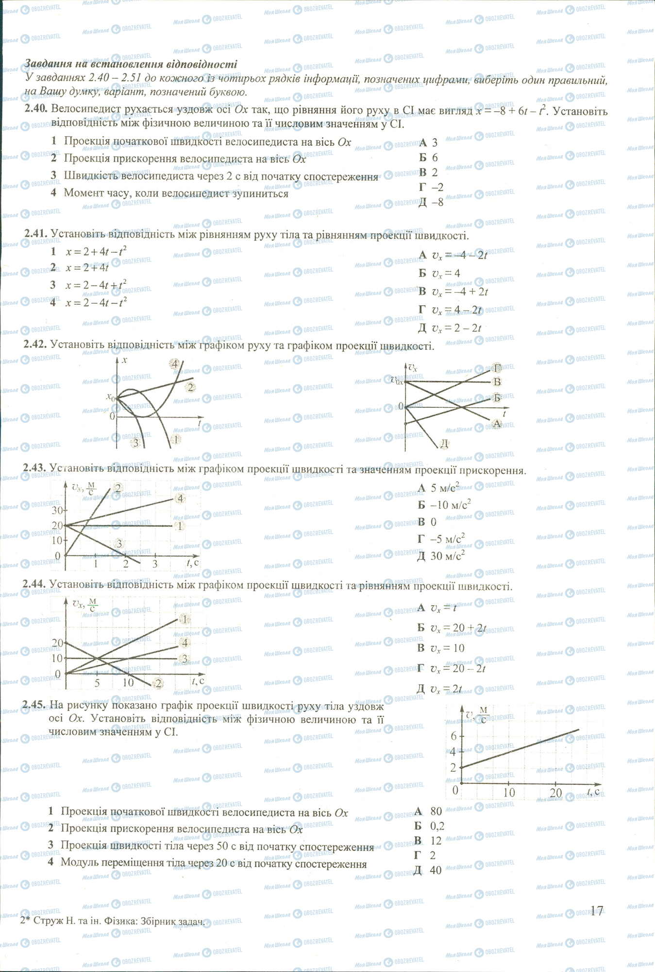 ЗНО Фізика 11 клас сторінка 40-45