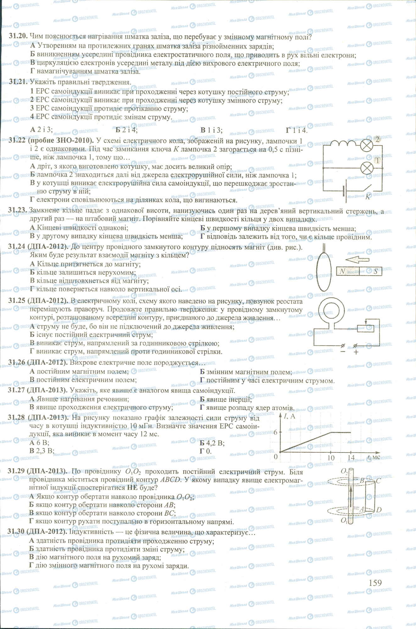 ЗНО Фізика 11 клас сторінка 20-30