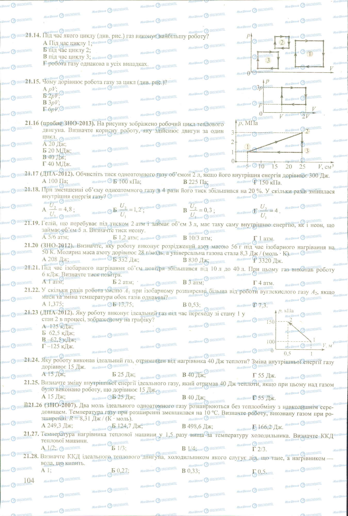ЗНО Фізика 11 клас сторінка 14-23