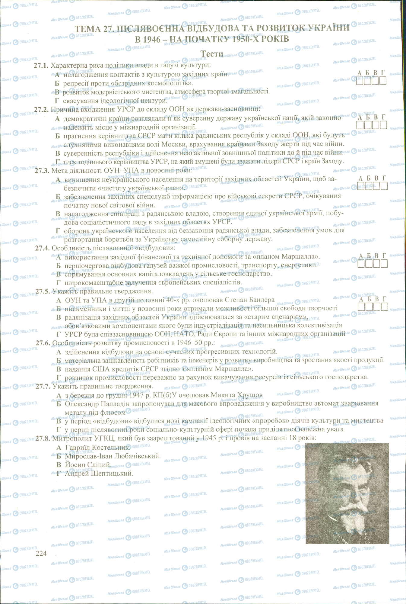ЗНО Історія України 11 клас сторінка 1-8