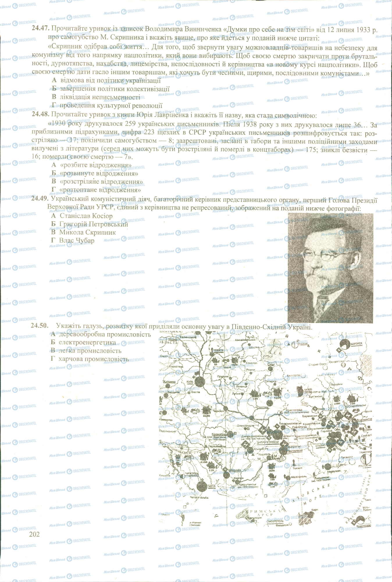 ЗНО Історія України 11 клас сторінка 43-50