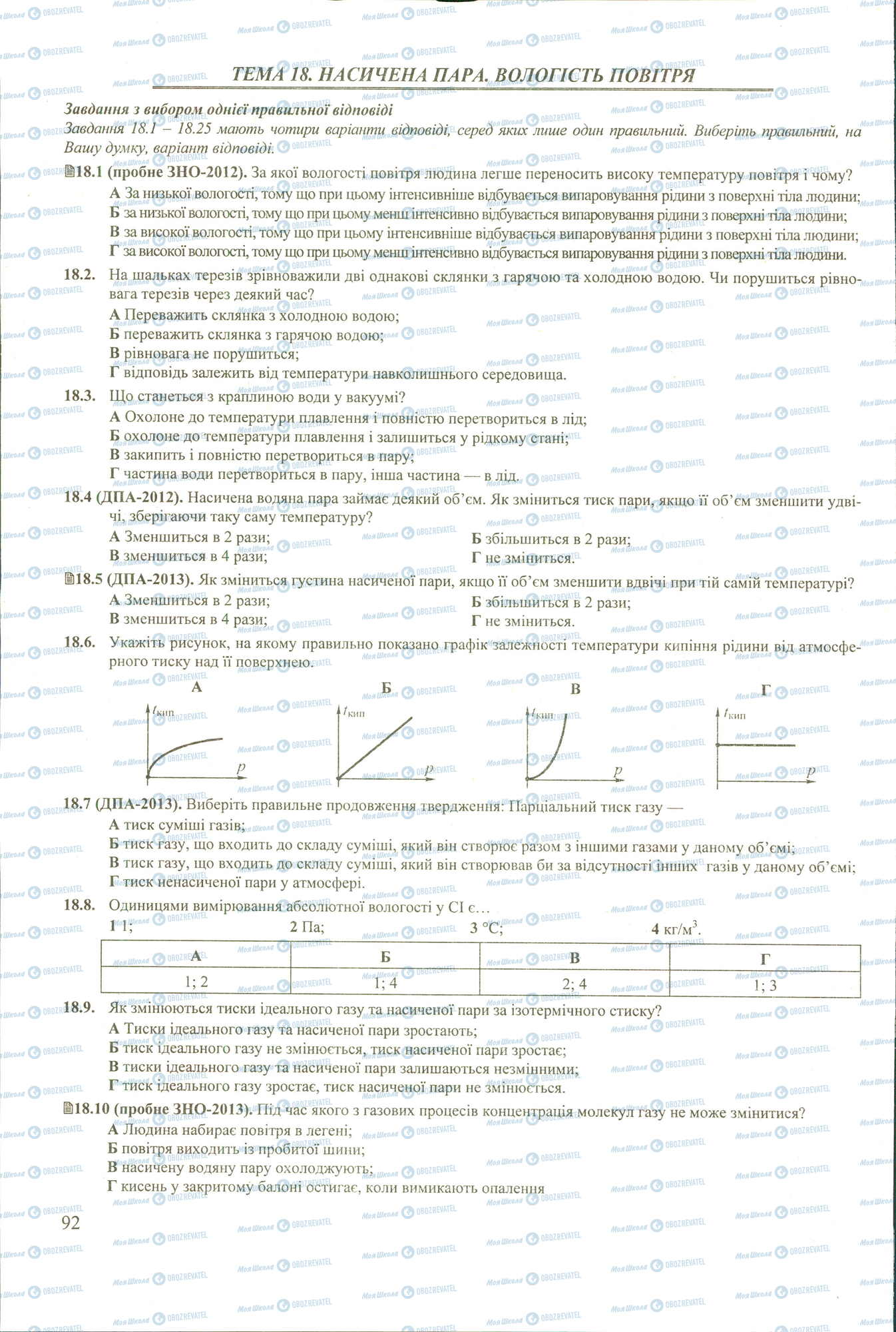 ЗНО Физика 11 класс страница 1-10