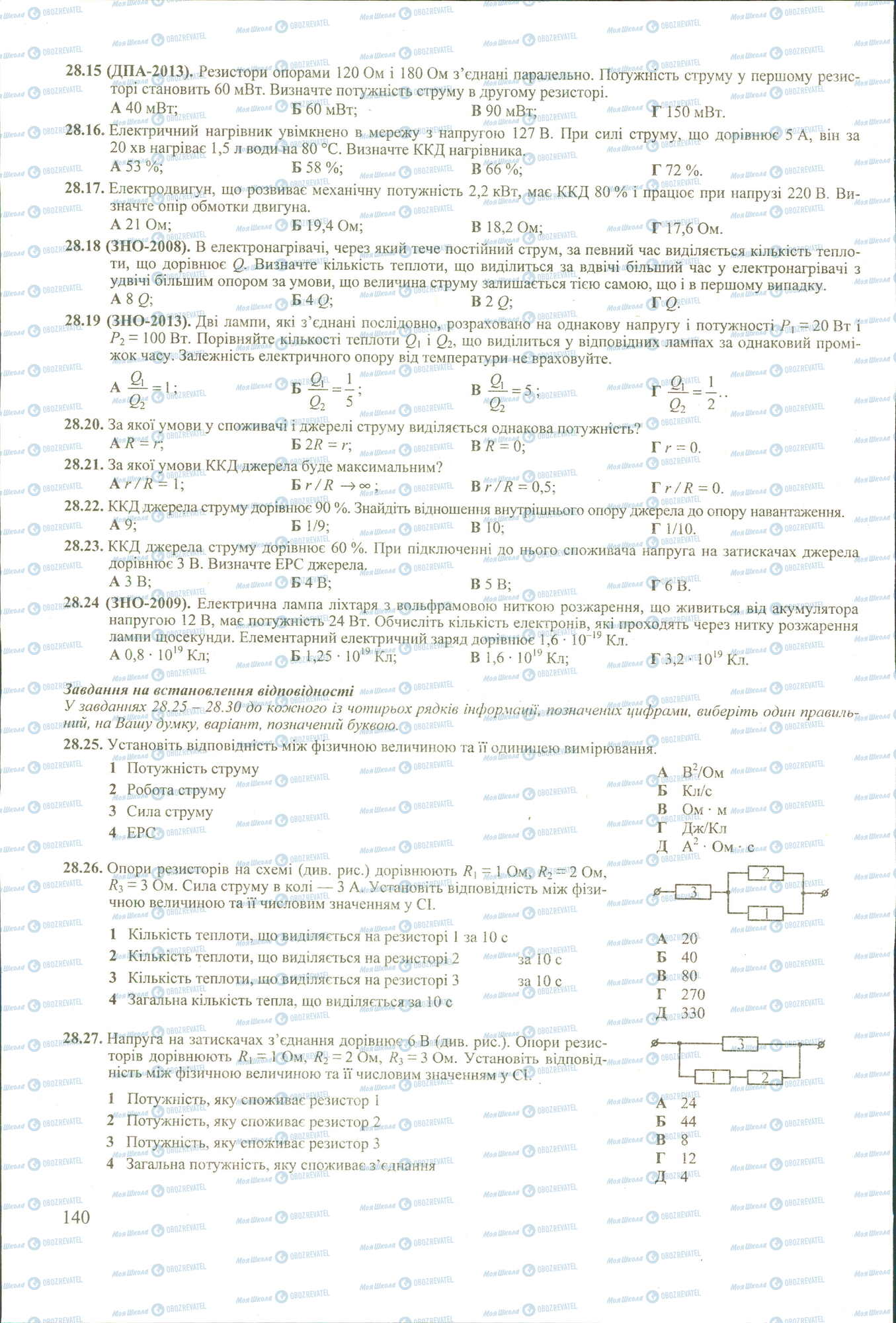 ЗНО Фізика 11 клас сторінка 15-27