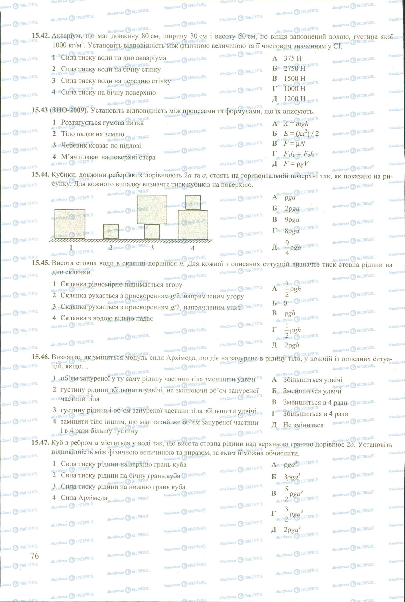 ЗНО Фізика 11 клас сторінка 42-47