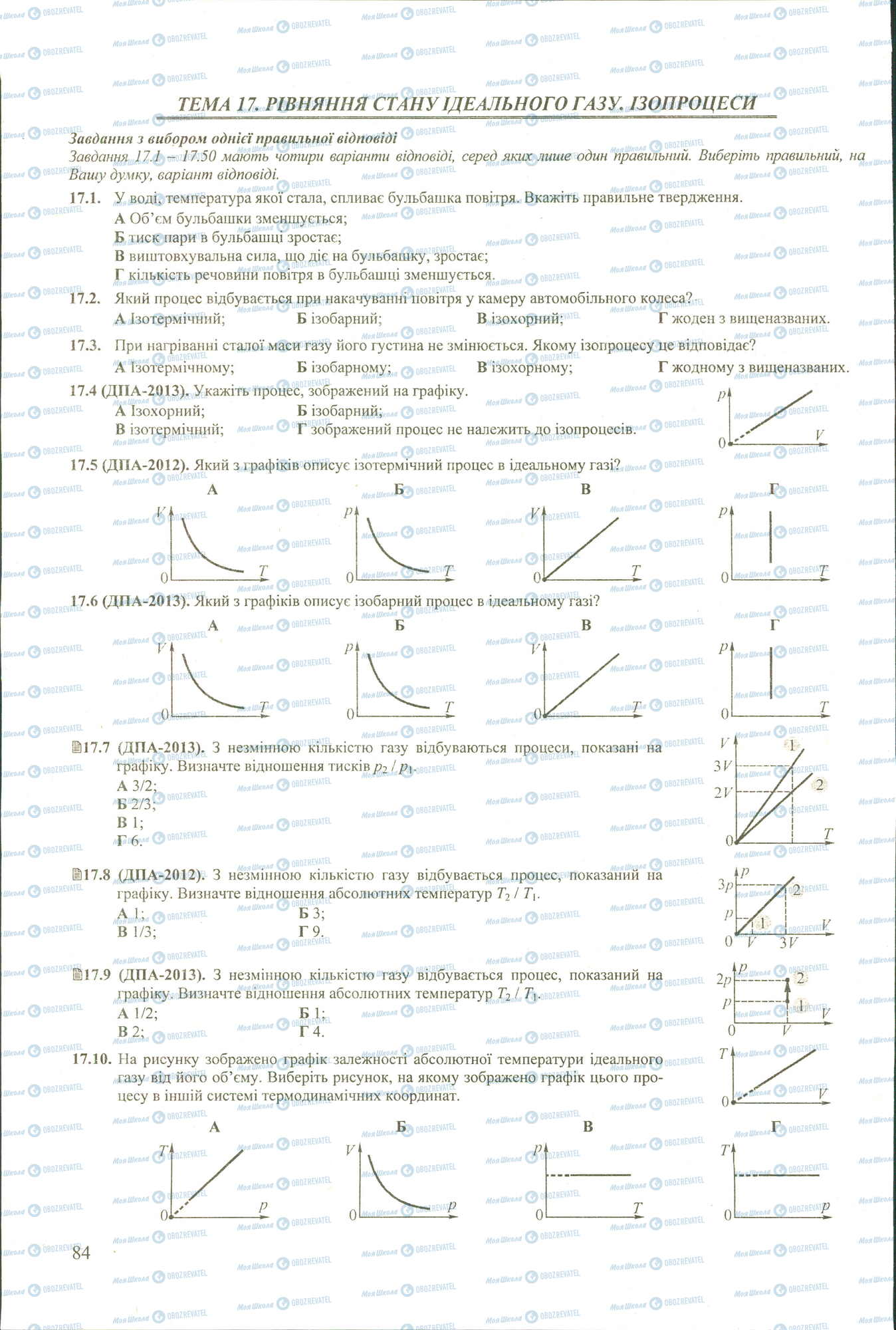 ЗНО Фізика 11 клас сторінка 1-10