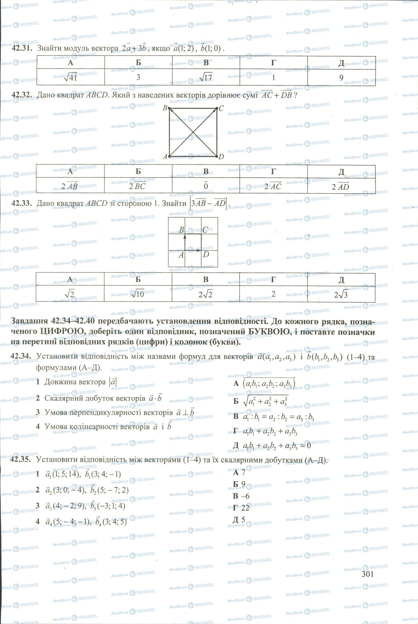 ЗНО Математика 11 клас сторінка 31-35