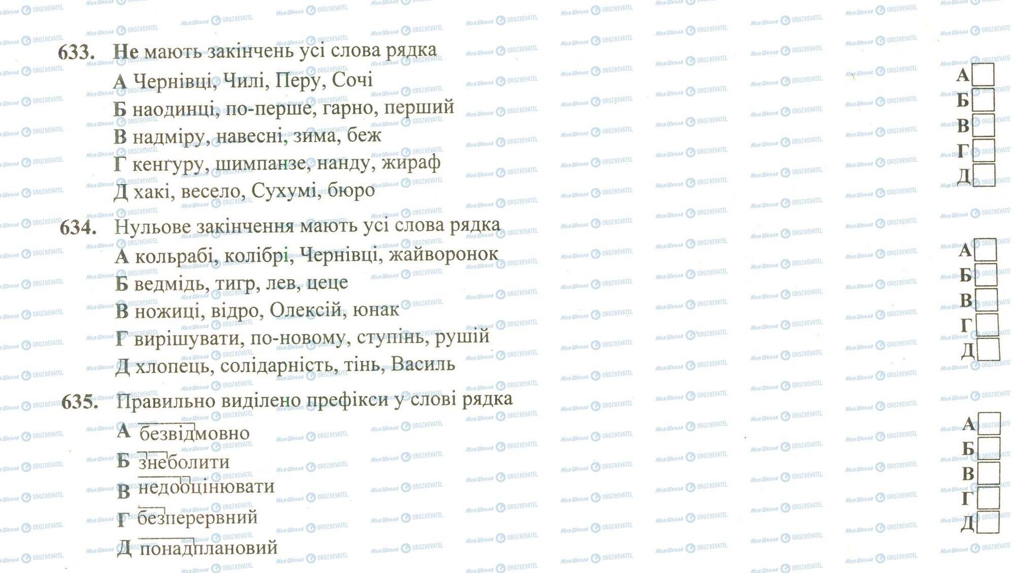 ЗНО Українська мова 11 клас сторінка 633-635