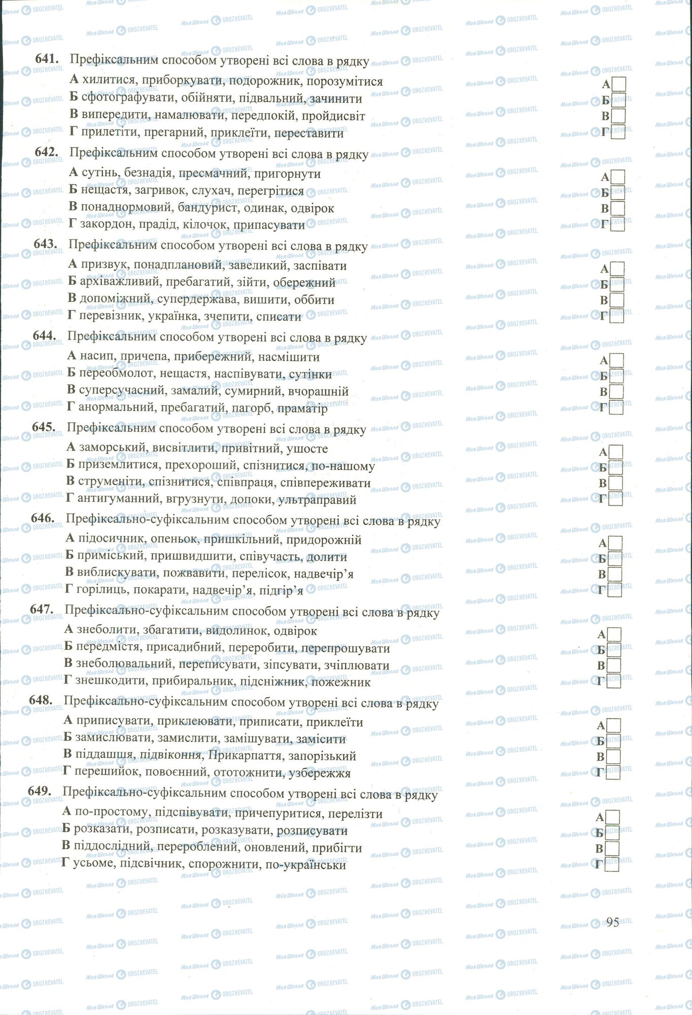 ЗНО Українська мова 11 клас сторінка 641-649
