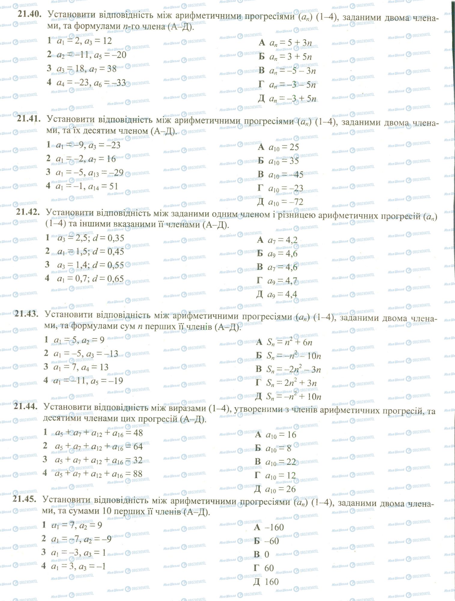 ЗНО Математика 11 класс страница 40-45