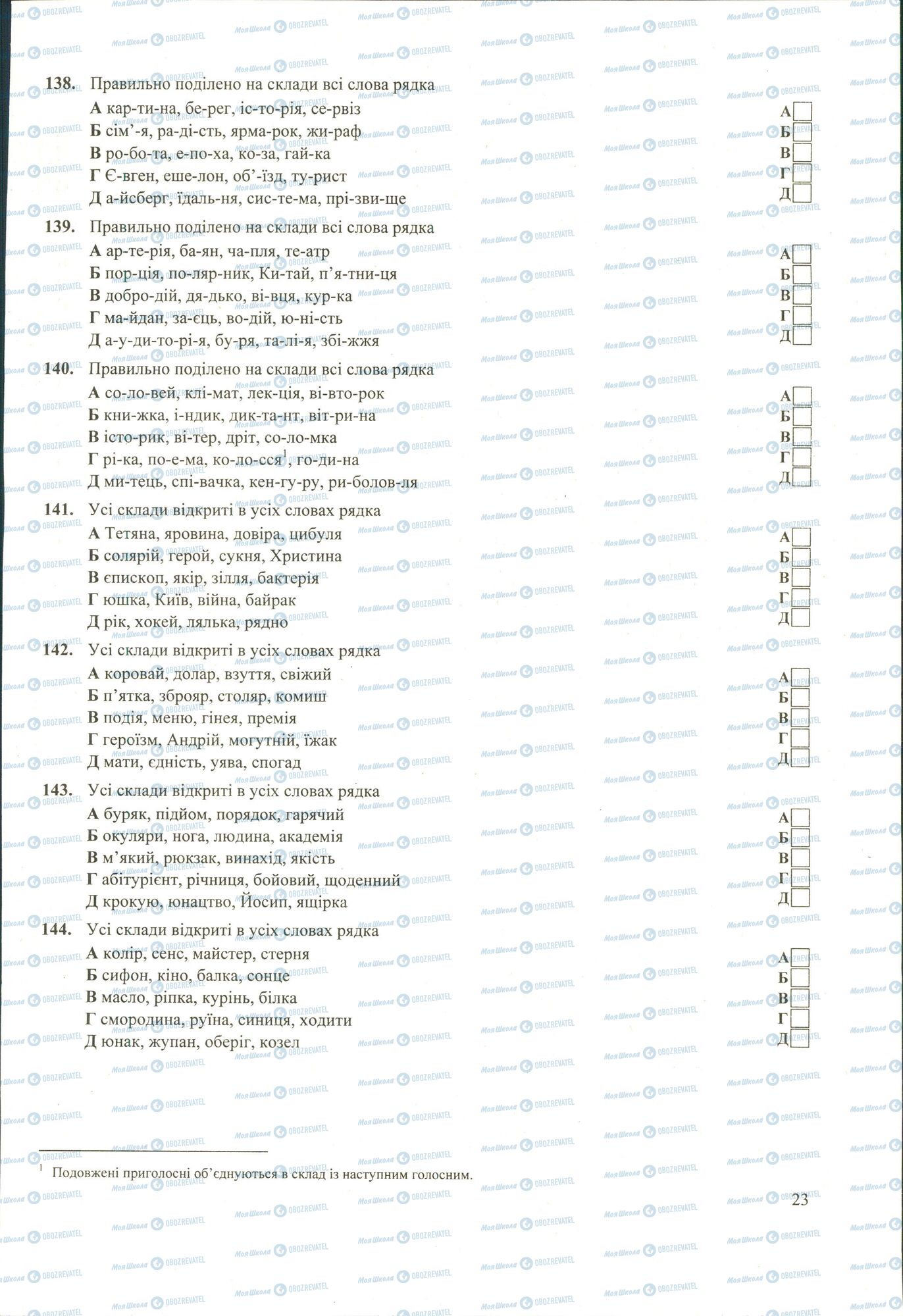 ЗНО Українська мова 11 клас сторінка 138-144