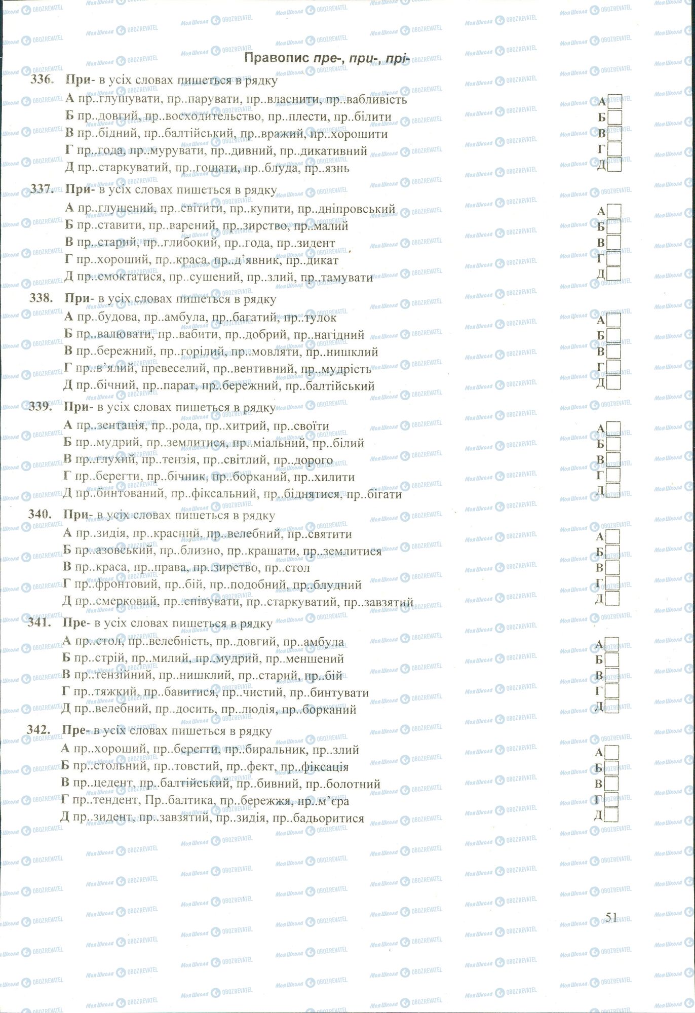 ЗНО Українська мова 11 клас сторінка 336-342