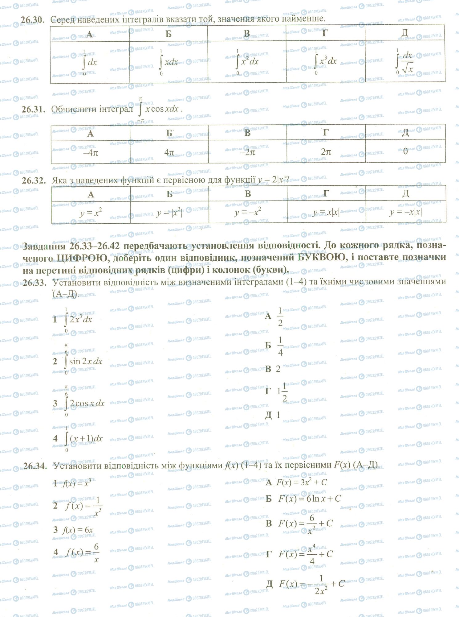 ЗНО Математика 11 класс страница 30-34