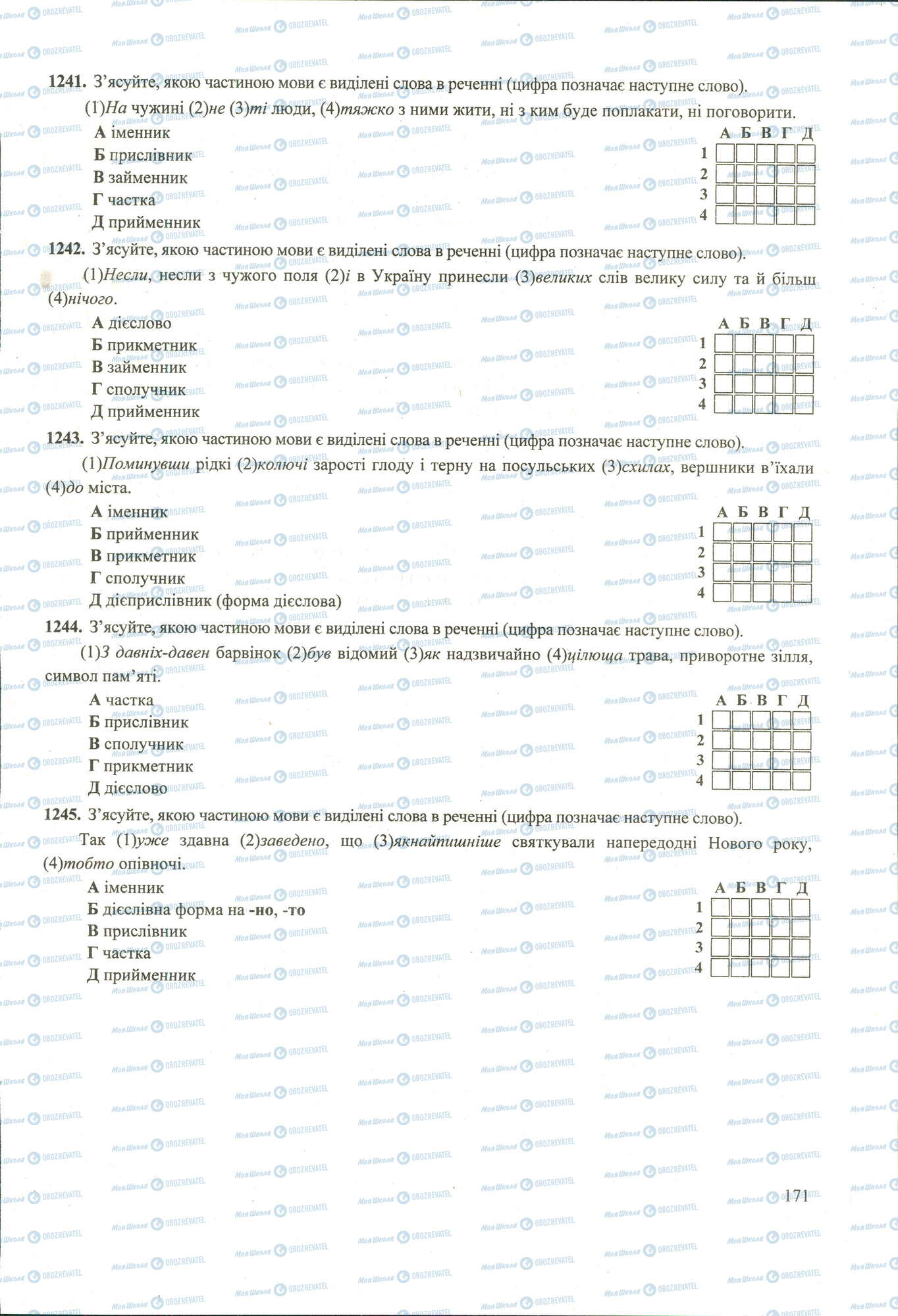 ЗНО Укр мова 11 класс страница 1241-1245